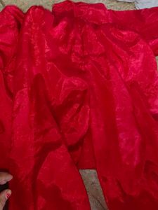 Elegant Red Silk  top pant