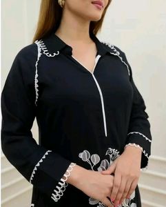 Black Kurta Pant Set