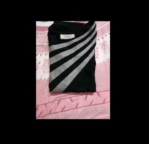 Striped Black Kurti