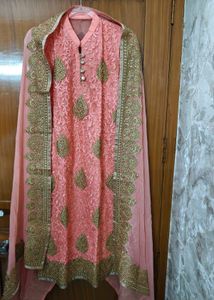 Sleeveless Kurta with Heavy Dupatta