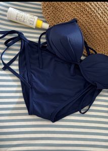 Navy Blue Bikini Set