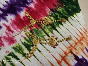 Golden Ring Bracelet/ Hathphool Pack Of 2 ForWomen