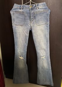 MANGO BOOTCUT Vintage style Blue Denim Jeans