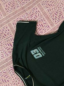 Casual Black Graphic Print t-shirt Dress