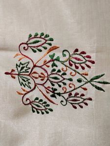 Brand New|Bhagalpur Silk With Embroidery|W/o Blouse