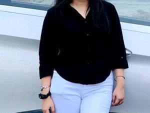 Black Button-Down Shirt