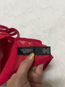 Victoria's Secret Red Lace Bra