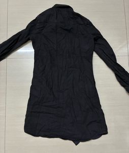 Levi's Black Denim Shirt Dress