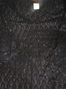 Black Kurta For Summer Chikenkari
