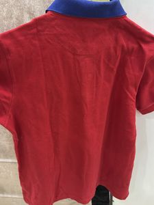 US Polo Red Casual Wear Tshirt