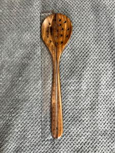 Premium Pure Handmade Wooden Brown Skimmer Spoon