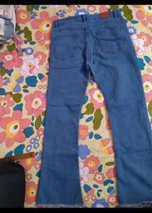 bootcut Flared high waist Blue stretchable Jeans