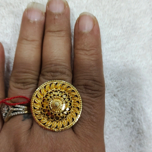 1 gram gold plated finger ring