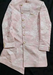 Elegant Pink Embroidered Sherwani