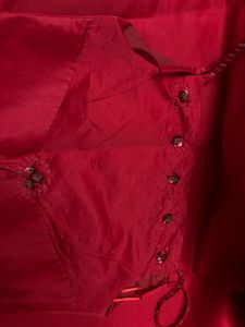 Elegant Red Spaghetti Strap Dress