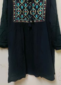 Black Haf Kurta