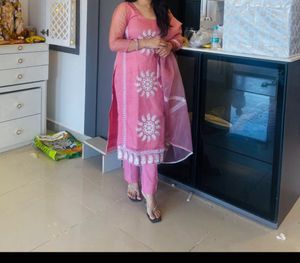 Elegant Pink Embroidered Salwar Suit