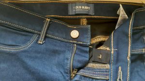 NAVY BLUE JEGGINGS with hand-painted back pockets