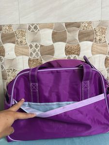 Purple "baby good" Travel Bag