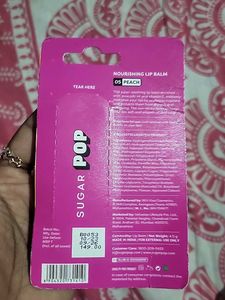 Sugar lip tinted balm peach flavour