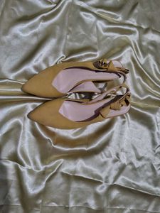 Yellow Block Heels