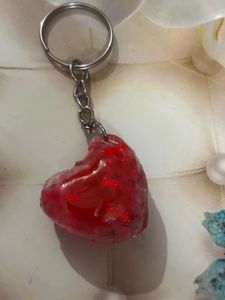 Rose &amp; Shoe Resin Keychain with 1 Earrings 3 combo