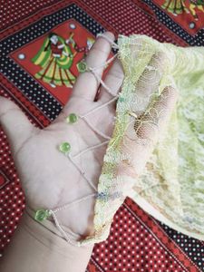 Lime Green Embroidered Lehenga Set