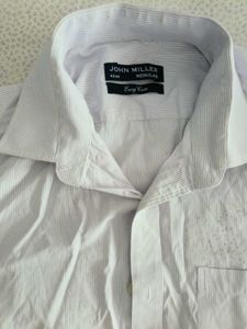 Men's Grey Chequed Long Sleeve Shirt