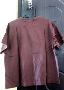 Maroon Graphic Print T-Shirt