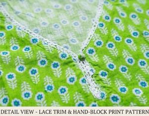 Vibrant Green Printed Kurti