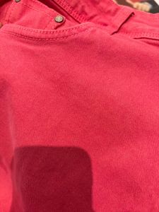 Pink Wide Leg Jeans