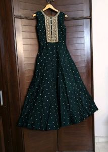 Elegant Dark Green Kurta Set with Dupatta