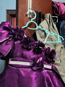 Baby girl flared party wear frock
