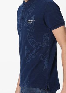 Ed Hardy - Navy Printed Polo T-Shirt