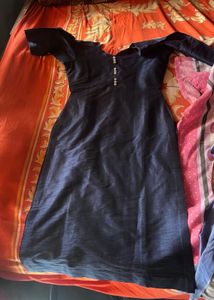 Elegant Navy Blue Kurta