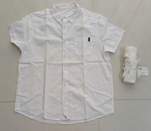 Decathlon Pure Cotton White Shirts - Set of 2