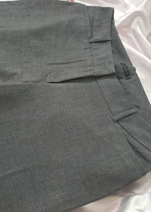Gray Wide Leg Dress Pants - 07