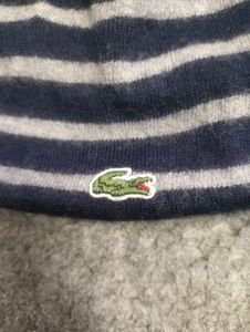 Lacoste Striped Beanie Hat