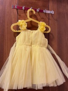 Adorable Yellow Floral Party Dress