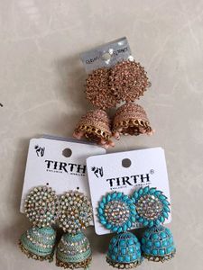 Stunning Jhumka Earrings Set