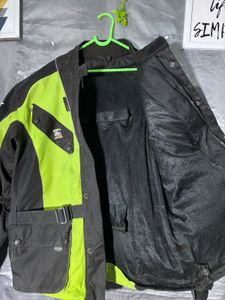 Men's Neon and Black Motorcycle Jacket
