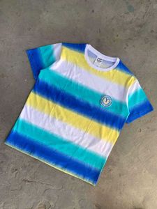 Original Slant Retro Striped Graphic Tee