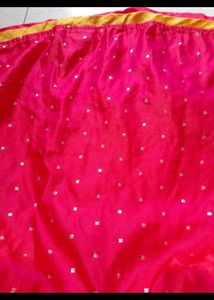 Vibrant Yellow &amp; Pink Embroidered Lehenga Choli