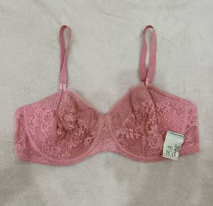 Pink Lace Bra