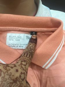 kids Peach Polo T-Shirt