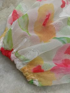 Floral Organza Mini Dress
