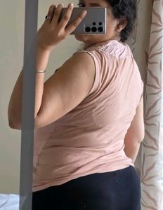 Soft peach tee shirt