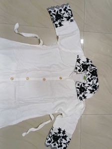 Elegant White Embroidered Kurta Set