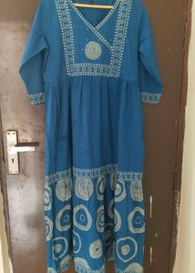 New Unused PureCotton Flared Anarkali Suit