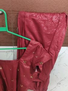 Maroon Embellished Kurta Set (NEW)
